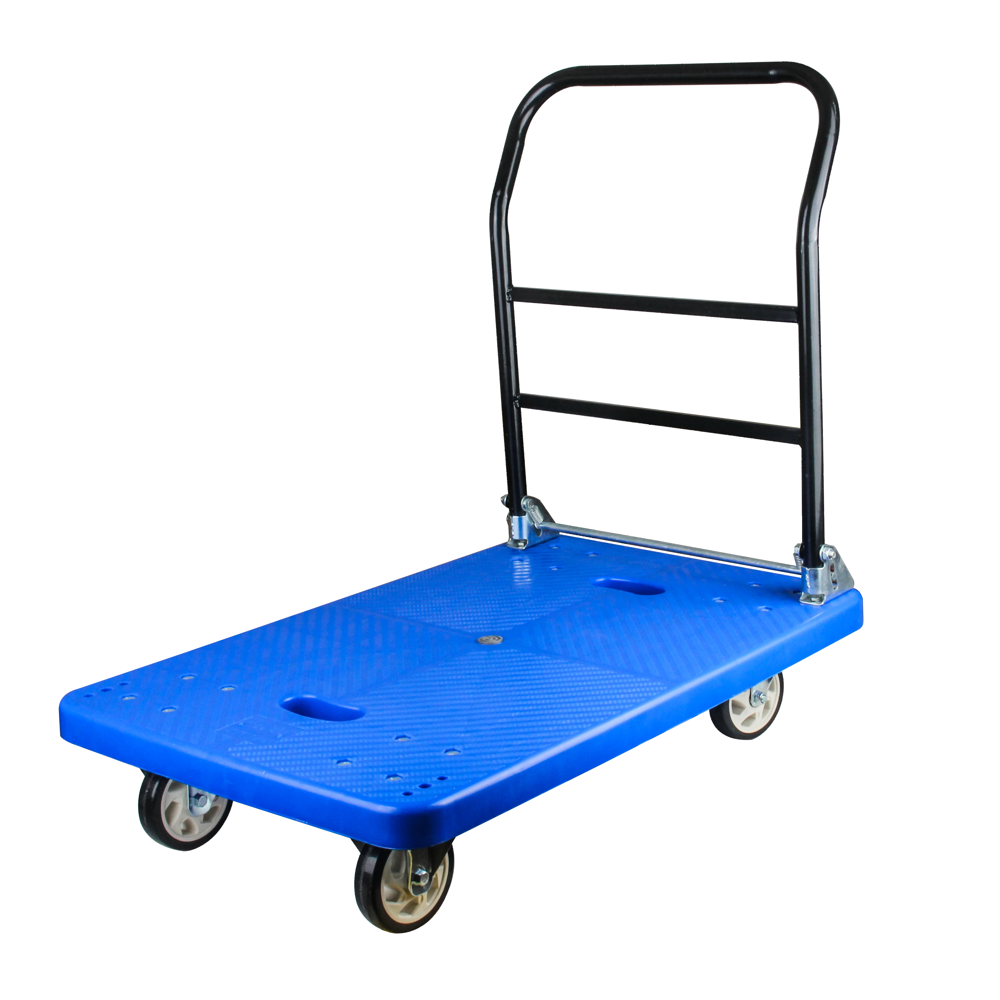 50*70 cm Foldable plastic flat trolley 150kg cleaning and handling express light flat trolley