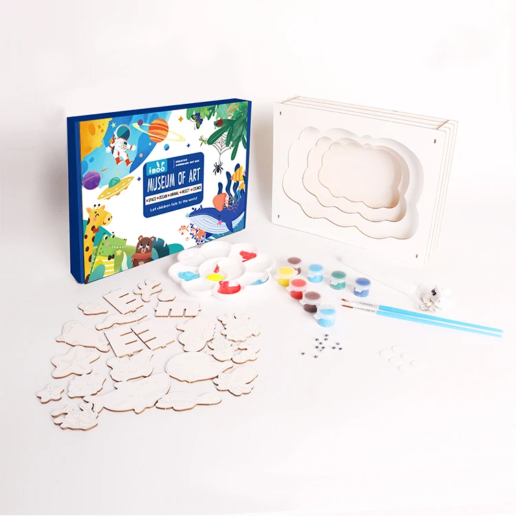 2024 New 3D SeaWorld kids DIY cartoon board stereoscopic painting