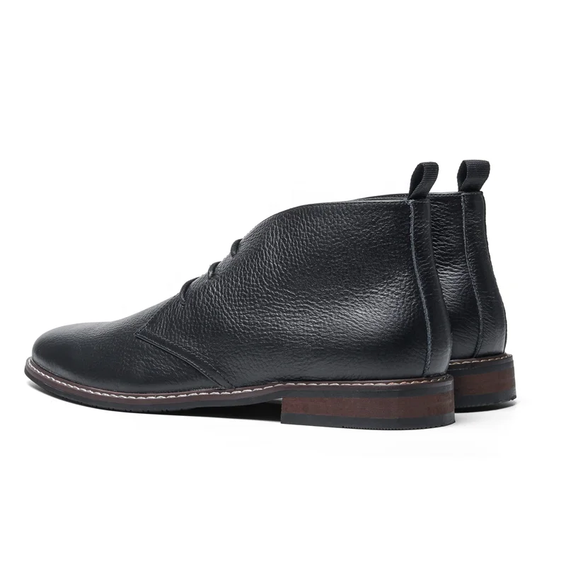 Factory Wholesale Genuine Leather Desert Boots  Custom Chukka Ankle  Shoes Dress Boots for Men