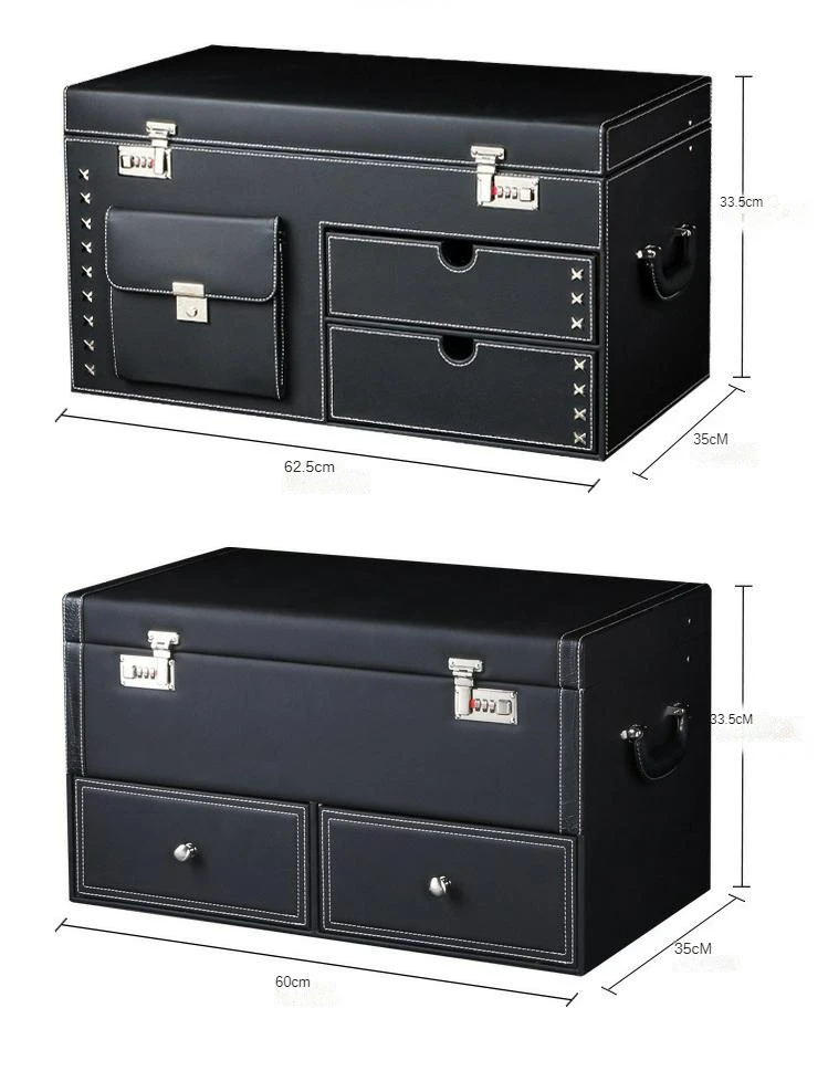 Amazon Hot Selling Car Trunk Storage Box Large Capacity Storage Bag Car Leather Storage Box