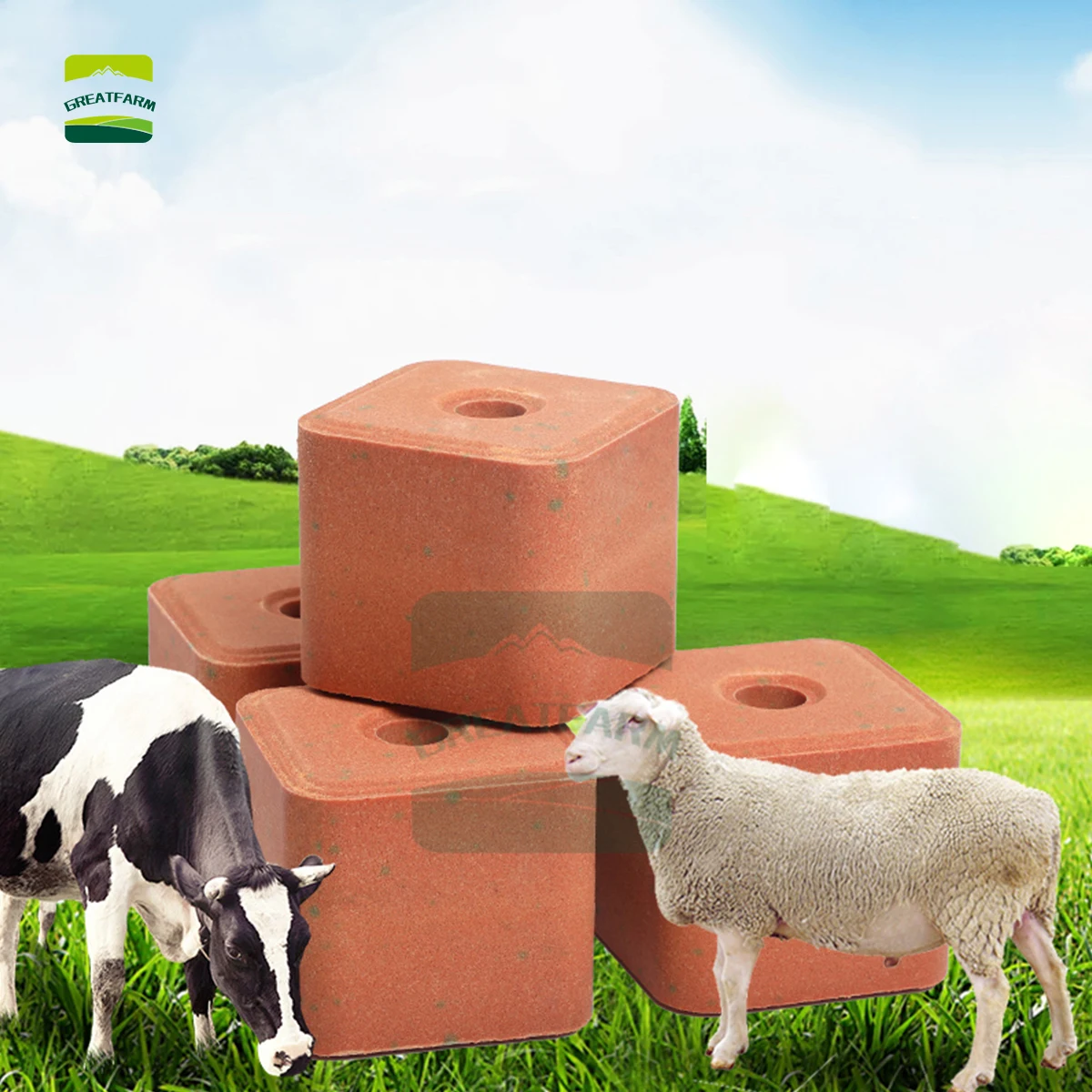 Organic Nutrition Mineral Salt Block for Livestock Farm Long Lasting Animal Licking Block for Cattle Horse Sheep Home Use