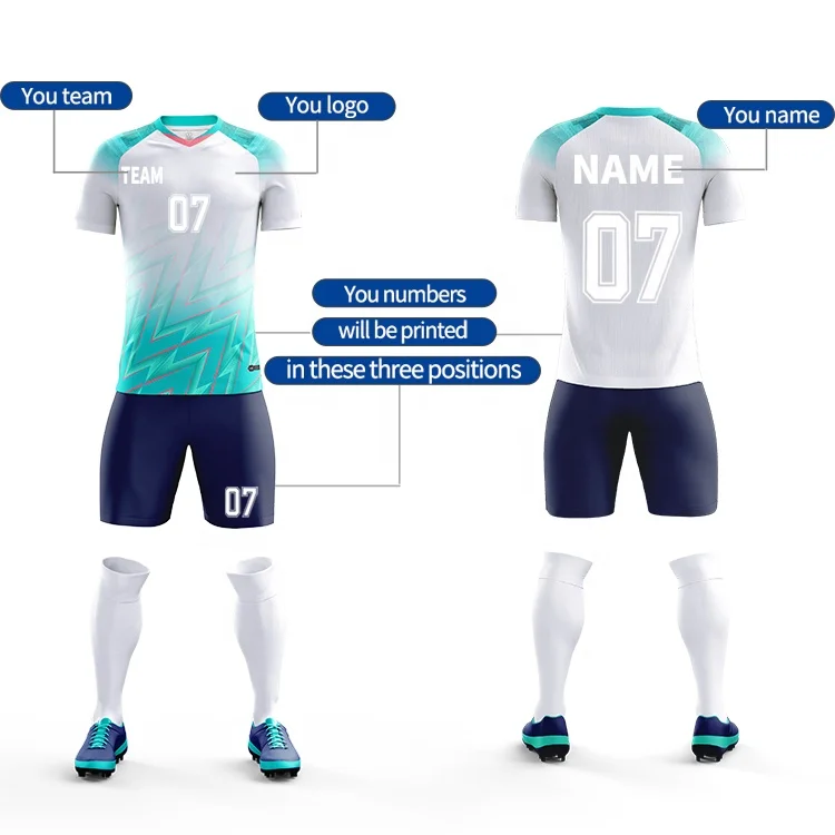 top Quality Football Full Set Uniform Training Men Soccer Kit