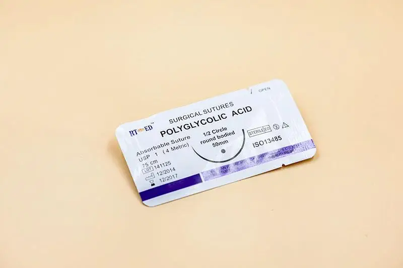 PGA Absorbable Sutures Surgical Suture needle suture thread