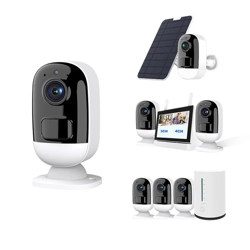 Security Camera Outdoor Wireless Battery Powered IP67 Waterproof WIFI CCTV Camera, Adjustable Siren Motion Sensor