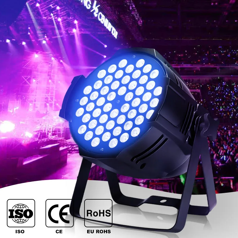 Par light 36 led 200 Вт ip65 батарея 18 плоская светодиодная лампа 54x3 сценические огни dmx Освещение pars