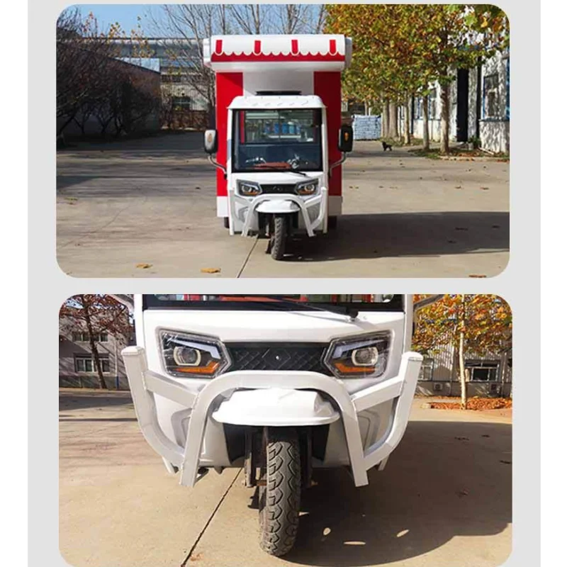 3 Wheel Ape Coffee Bar Tuk Tuk Food Truck Barbecue Motorcycle Electric Tricycle Food Cart Cook Trailer
