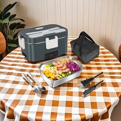 Electric lunch box  3 in 1 ultra quick heated lunch boxes portable food warmer 1.8L