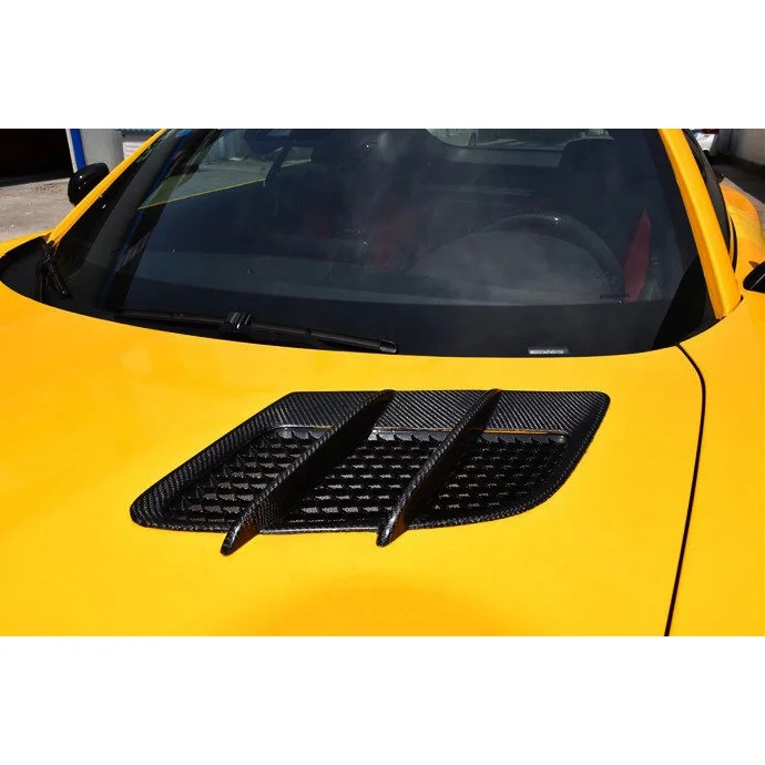 Z-ART AMG GT Engine Bonnet Vents for AMG GTS Carbon Fiber Engine Hood Vents for AMG GT Carbon Fiber Enigine Lid Vents 2015-2022