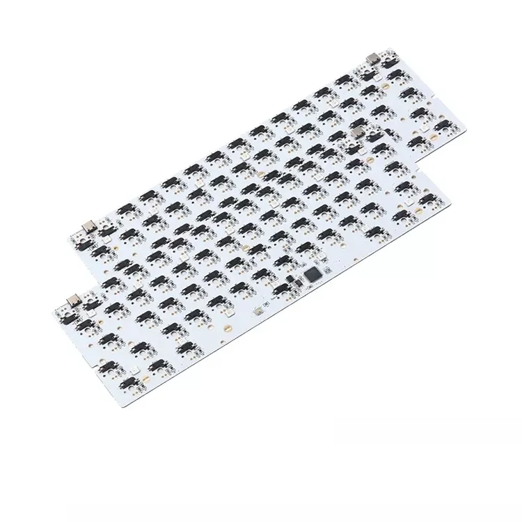 High TG Fr4 Wireless 96 96% Gerber File Maker USB Type C Hot Swap Qmk Via Gaming Wired Keyboard PCB with RGB