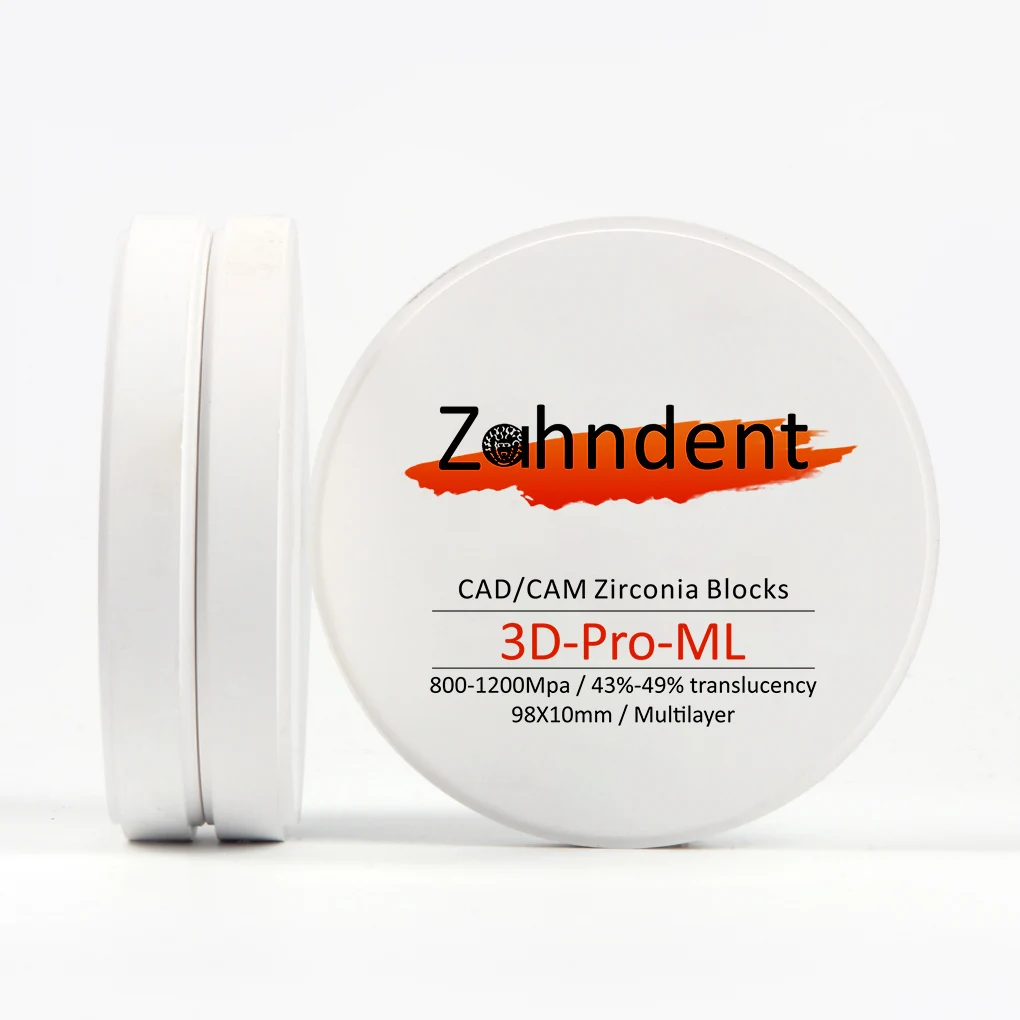 Super Translucent Dental  3D-Pro-MLLaboratory Zirconia 3D Multilayer Cad Cam System