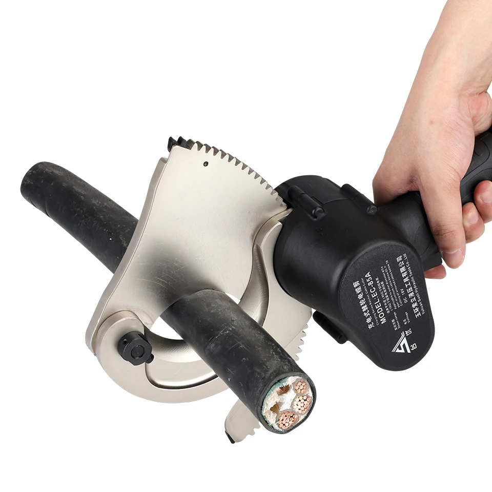EC-75A Safety Ratchet Cable Cutter Electric Battery Power Copper Aluminum Wire Cutters Tool