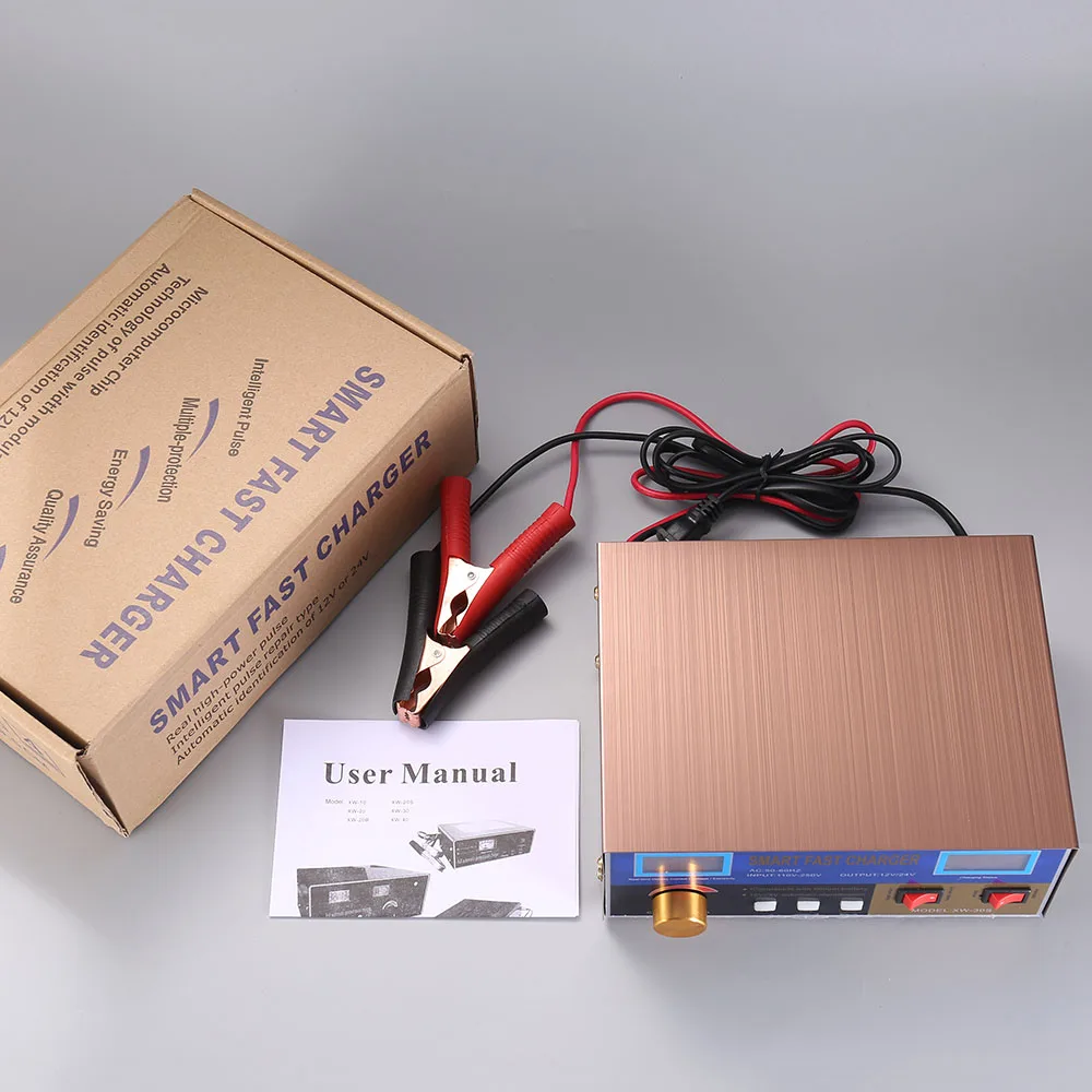 Monfara Emergency Battery Charger 12V/24V 20Amp Automotive Battery Charger