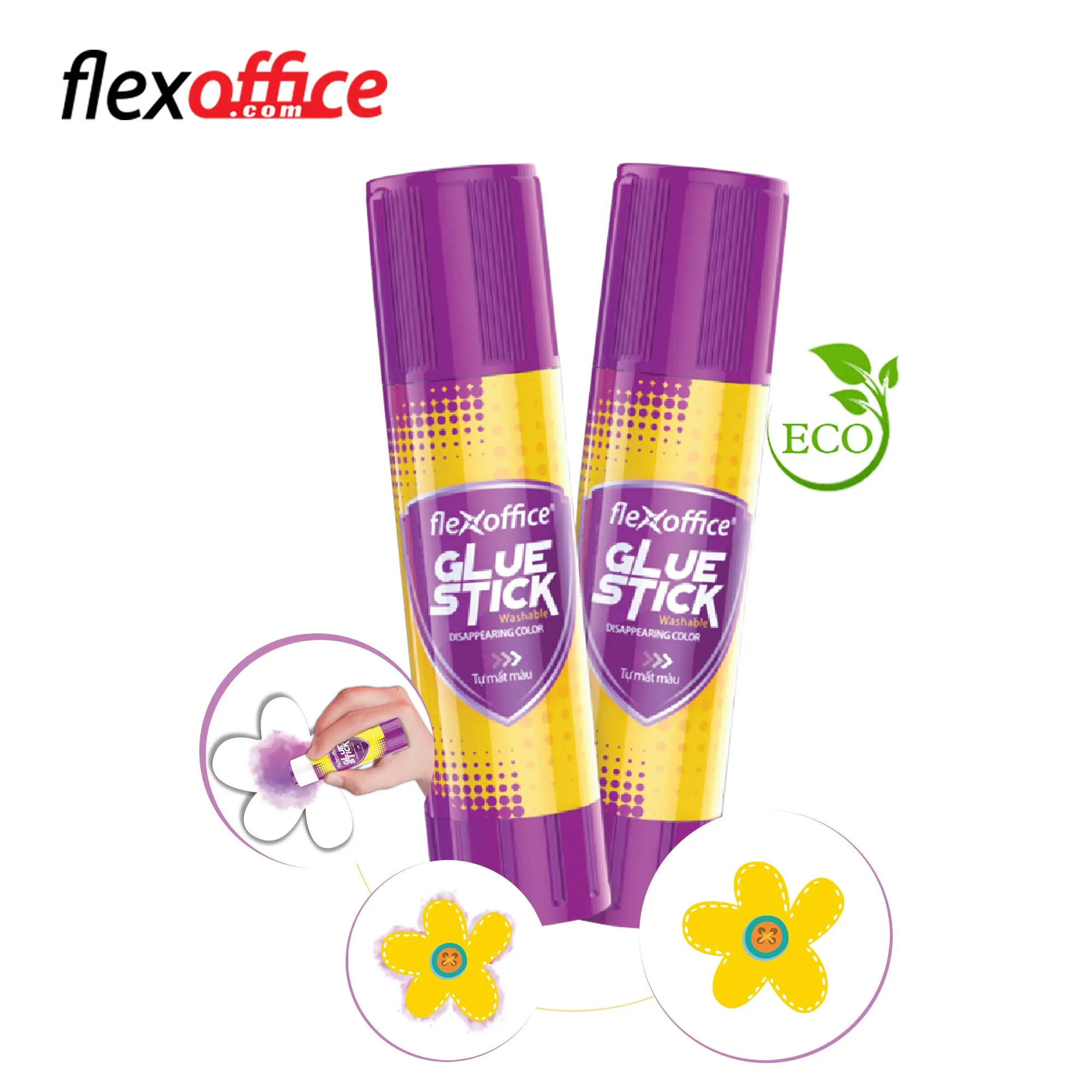 High Quality 8g Net Weight Flexoffice Brand Glue Stick FO-G004 With Suitable Office & School Supplies From Vietnam