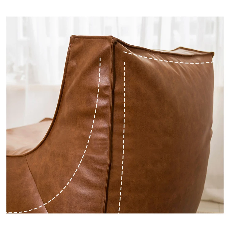 Unique Shape leather-cloth Fabric Lazy Sofa Kids Bean Bag Chair Sofa chair Floor Sofa cover