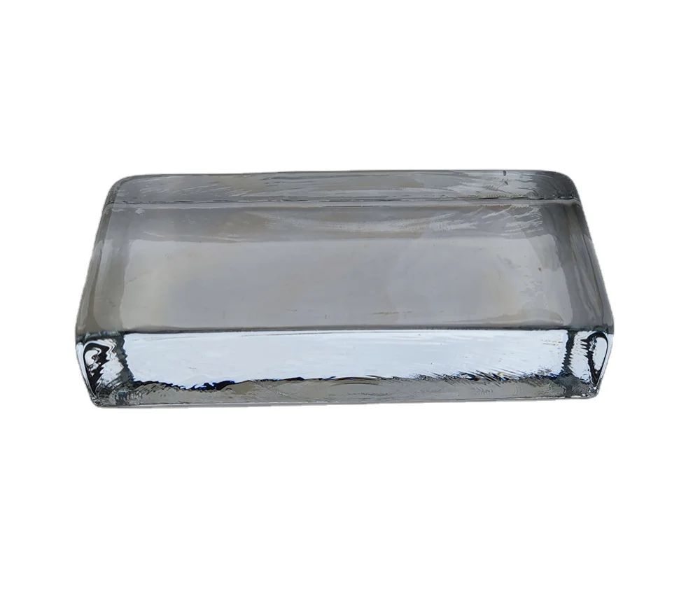 240*115*53 мм прозрачные цветные Литые сплошные стеклянные кирпичи стеклянная плитка декоративные термоплавкие Кристальные