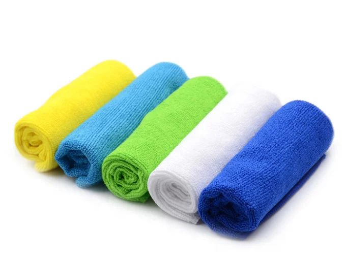 40x40 Wholesale Colorful Car Detailing 100% Microfiber Micro Fiber Cleaning Cloth Microfiber Towels