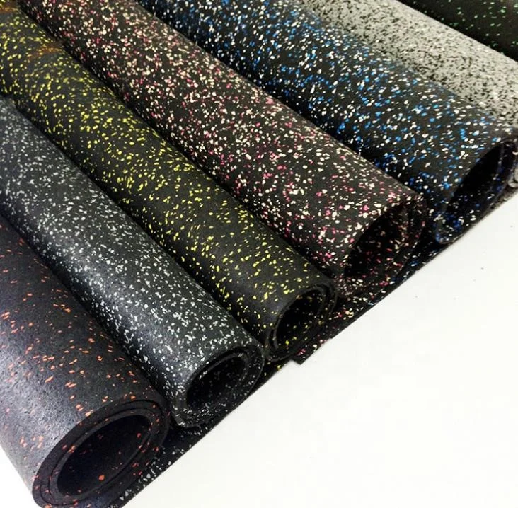Hight Quality Eco-friendly Anti-slip wear-resisting Durable anti-static EPDM gym rubber flooring rolls