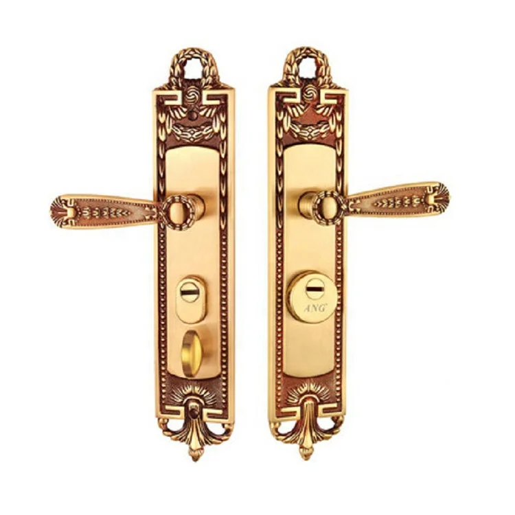 Специальный медный замок для раздвижной двери с двойным натяжением для американской виллы дома спальни