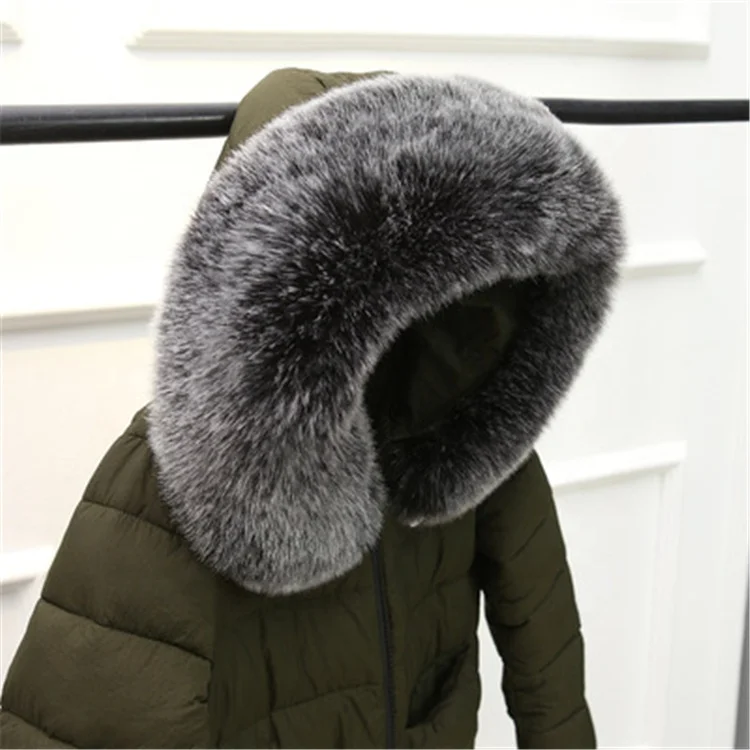 Оптовая продажа, новый стиль, Воротник из натурального Лисьего меха, зимний меховой шарф с капюшоном