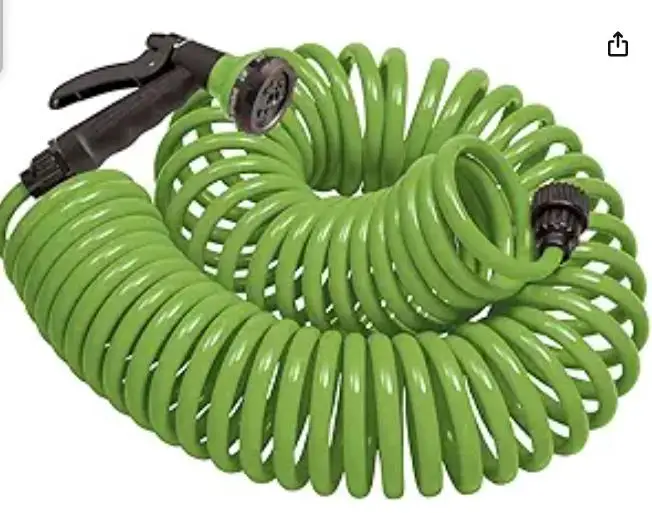 Green Coil Garden Hose