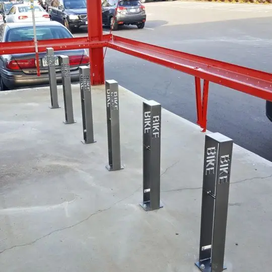 Indoor And Outdoor Parking Corten Steel Floor Bike Stand Bike Carrier Rack Bicycle