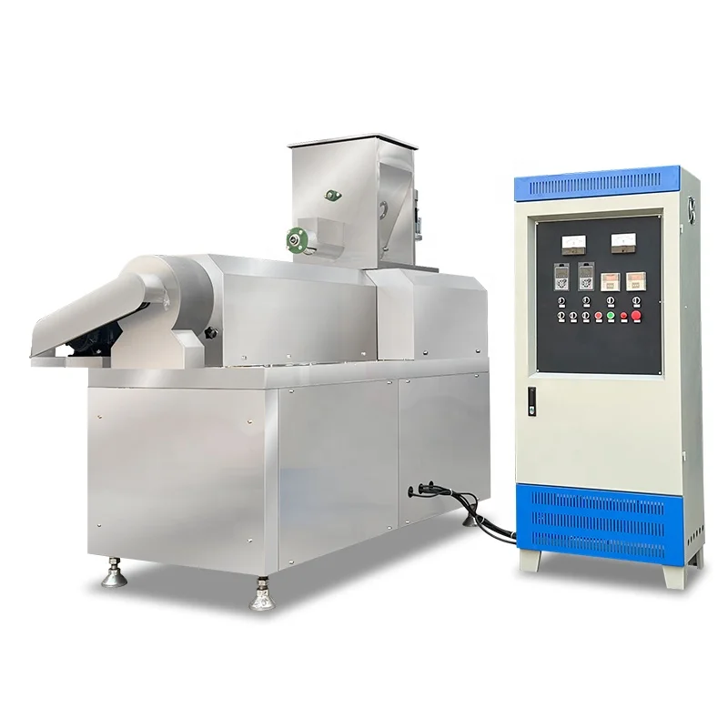 100kg-150KG/H Twin Screw Corn Chips Snacks Flakes Food Making Machine Puff Corn Extruder