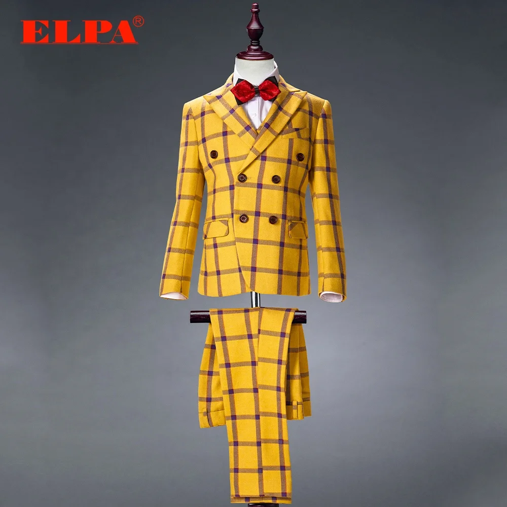 
ELPA new fancy designer slim fit 3 piece sets occasion wear formal suits for boys 