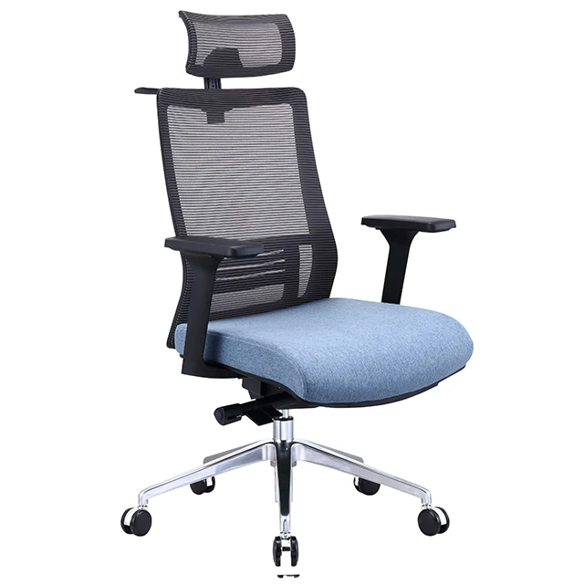 Office Furniture Computer Desk Chair Detachable Headrest For Recliner Office Chair Mesh Fabric Armrest Chair