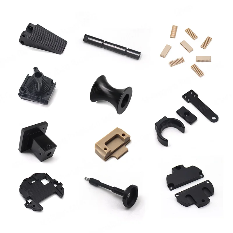 Изготовленные на заказ детали для обработки с ЧПУ PP POM(Delrin) PTFE HDPE Nylon(PA66) пластиковые