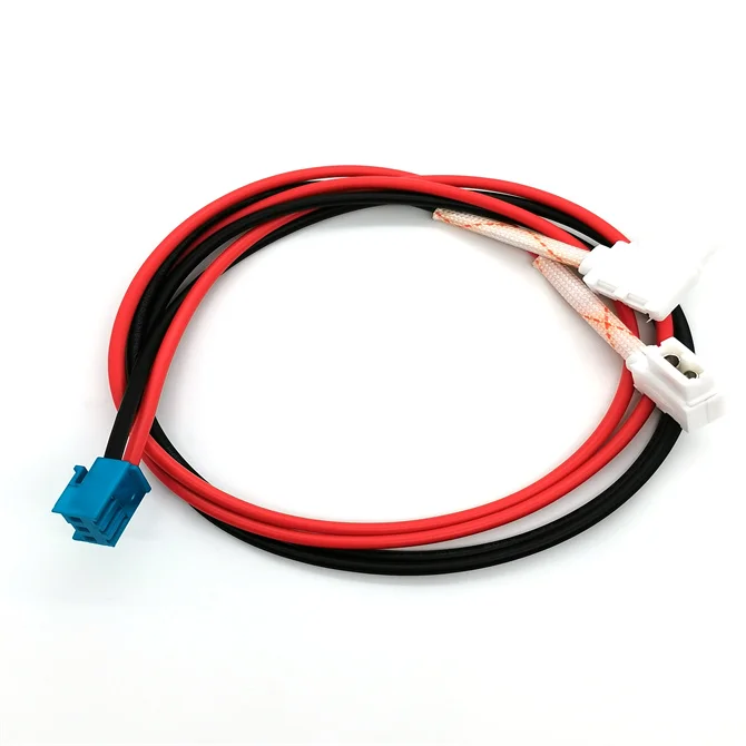 OEM processing automotive wiring harness UL1015 18AWG A3963-T tinned red and black terminal wire