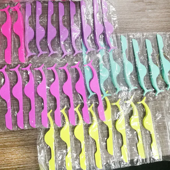 Пинцет для наращивания ресниц, частная торговая марка, пинцет для накладных ресниц, золотой, розовое золото, аппликатор для ресниц с индивидуальной упаковкой