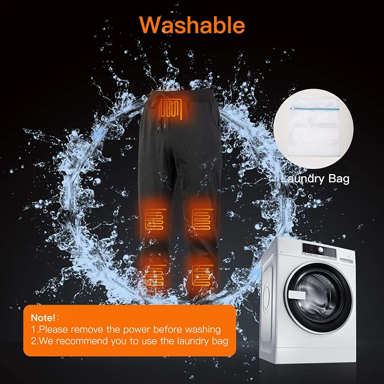 Winter electric heated pants usb charging women belly with battery pack for men motorcycle work  sport wear warm tops