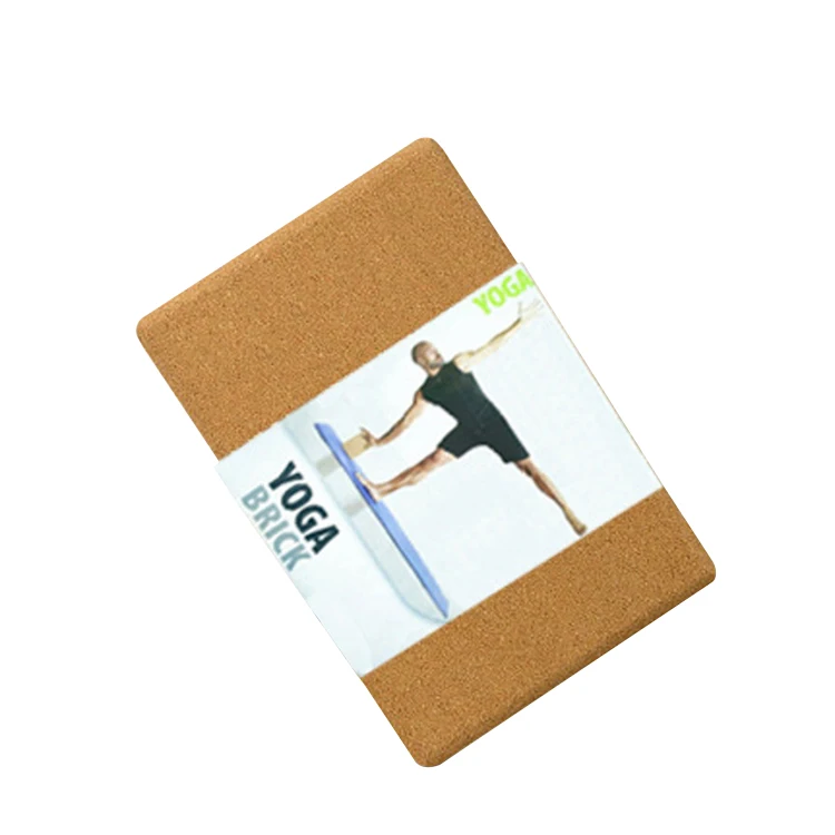 Wholesale wood cork eco friendly blocks pilates equipment cork yoga block