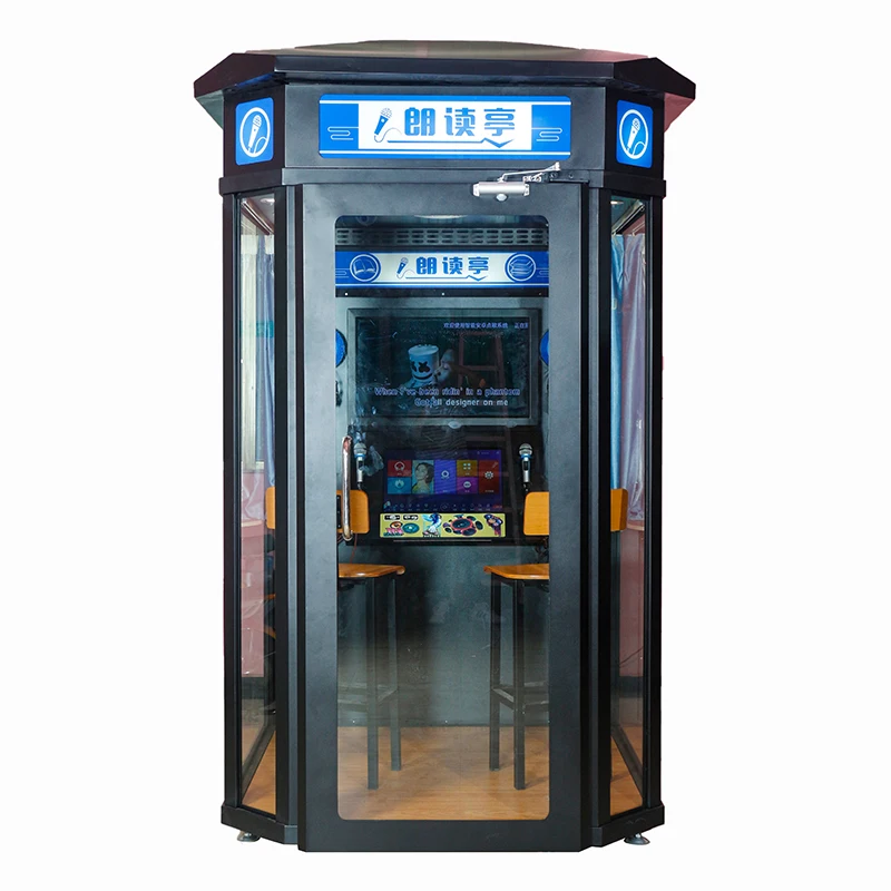 HLK001 Arcade Mall Street Park Plaza Station  Music Studio DJ Pod Soundproof Mini KTV Booth Karaoke Room Singing Machine