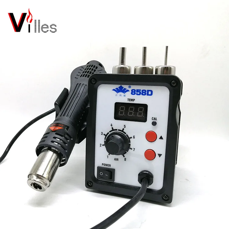 858D 700W Hot Air SMD Digital Soldering Iron rework Station Soldering Station welding mobile repair tools pyrolysis machine