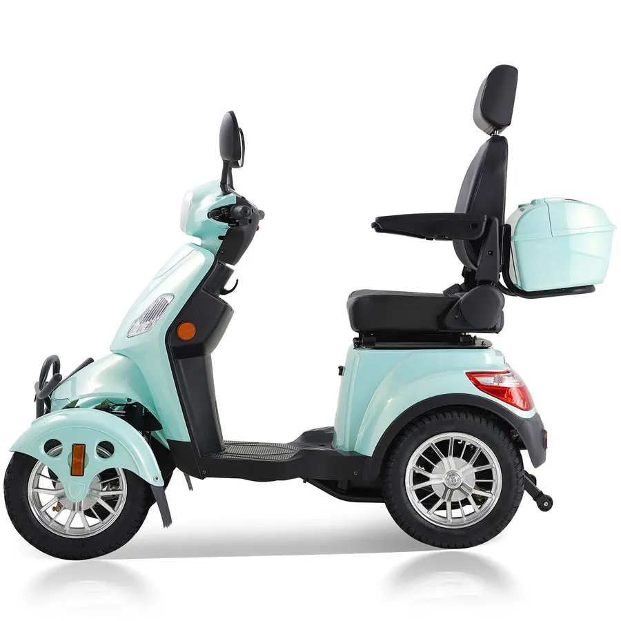 New color senior citizens 500W gear engine 4 wheel E-mobility scooter with USB