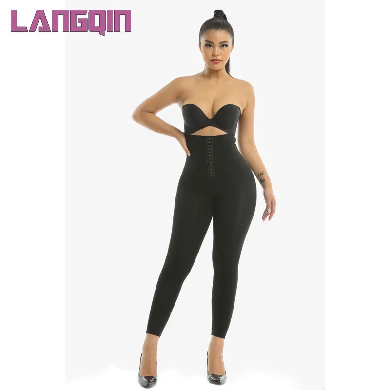 Индивидуальные Леггинсы LangQin для похудения, для тренировки талии, для подтяжки ягодиц, корсет для контроля живота, леггинсы