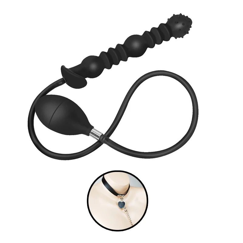 Inflatable anal plug female punishment backyard sex toys sm super abnormal genitals to teach heavy taste props