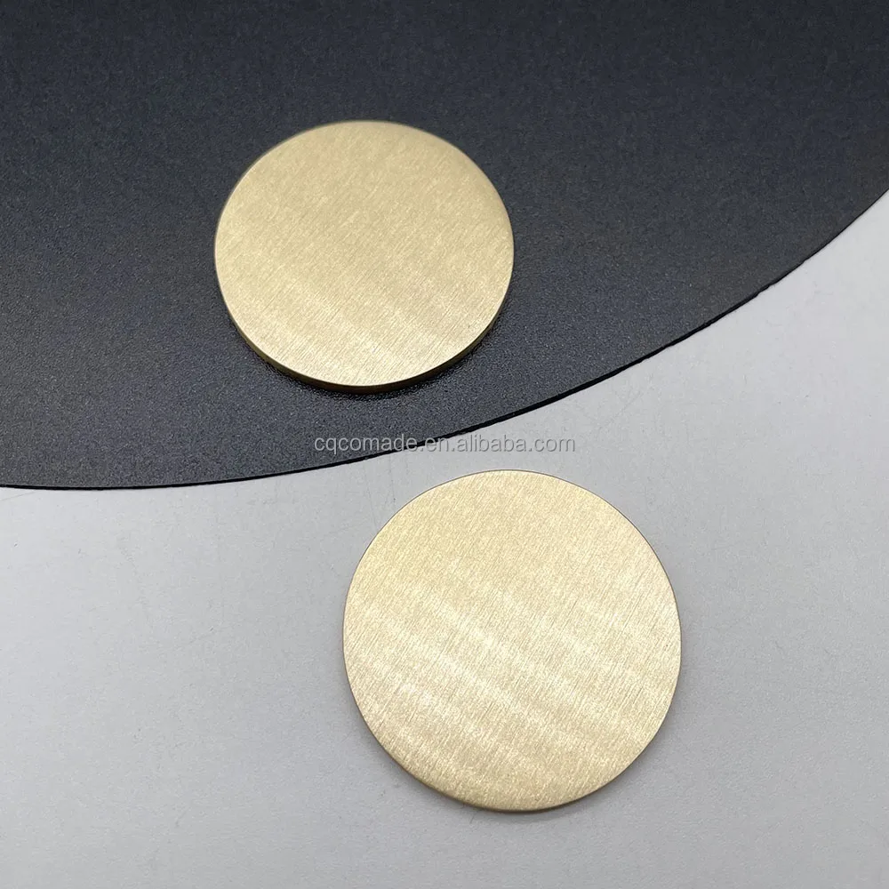 Personalized souvenir coin Solid Brass round Disc challenge coin die stamping Blank Brass Coin