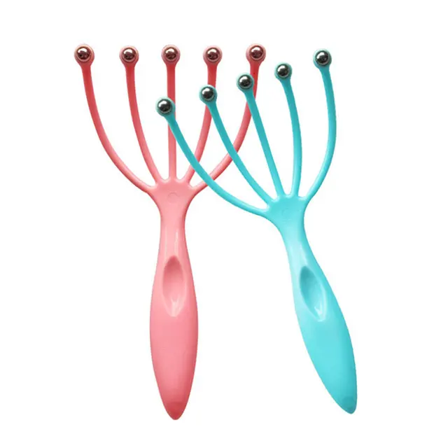 steel ball head Massager Relaxation  Relieve Pressure Massager For Head Five Finger scalp massager claw