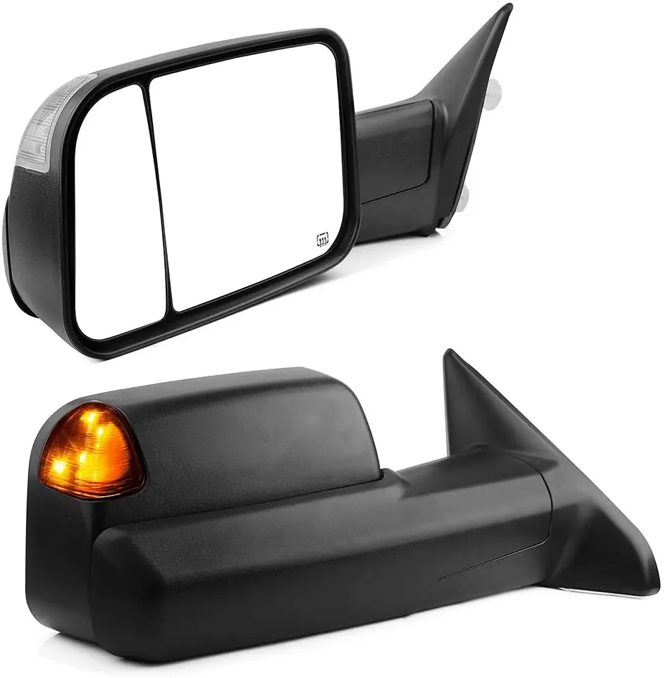 Cheapest & Excellent 09 18 Dodge Ram 1500, 10 18 Ram 2500 3500 with Power Heated Led Turn Signal Light pickup side tow mirror (1600401458255)
