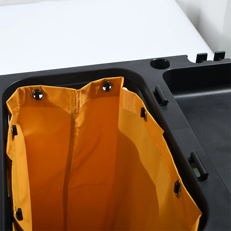 
Luxury Thickening Multipurpose Hotel Cleaning Janitorial Trolley With Housekeeping Maid Cart Trolley 