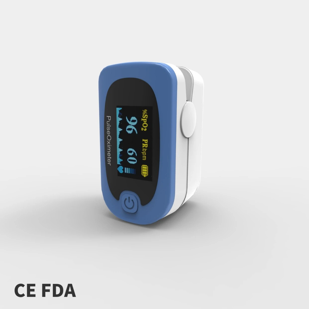 Пульсоксиметр на кончик пальца, светодиодный измеритель пульса и уровня кислорода в крови, SpO2, Оксиметрия