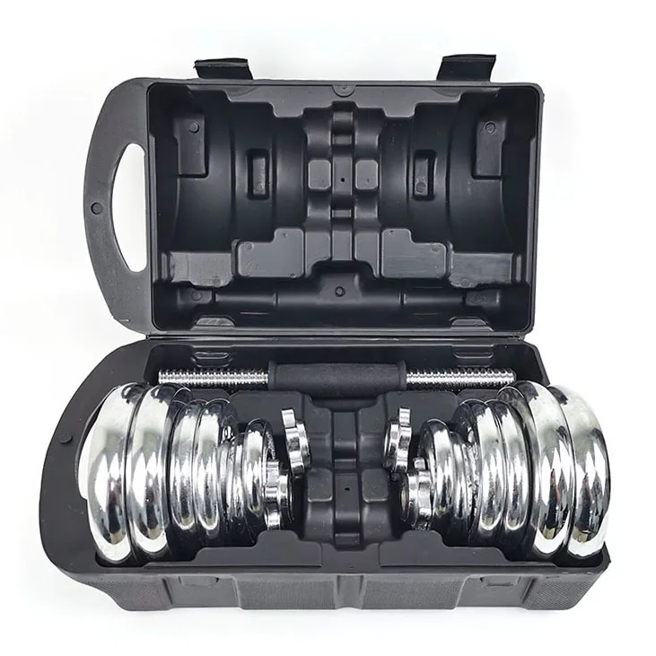 2023 Best Selling 15/20/30/50kg Electroplating dumbbell Plate High Quality Cast Iron Weights Cheap Adjustable Dumbell Set