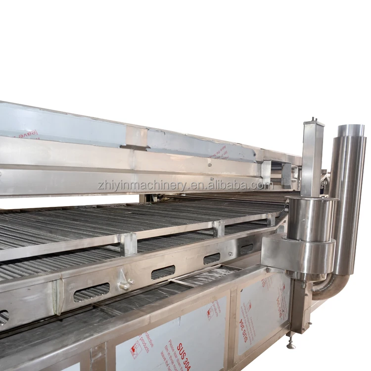 Автоматическая непрерывная машина для жарки закусок Namkeen, промышленная глубокая жаровня с рыбным шаром, газовая жаровня