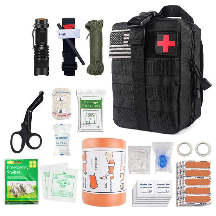 Wholesale Tactical Rip-Away Medical Bag Emergency Molle Pouch Doctor First Aid Kit Utility Ifak Medical Bag  mil sanitary kit