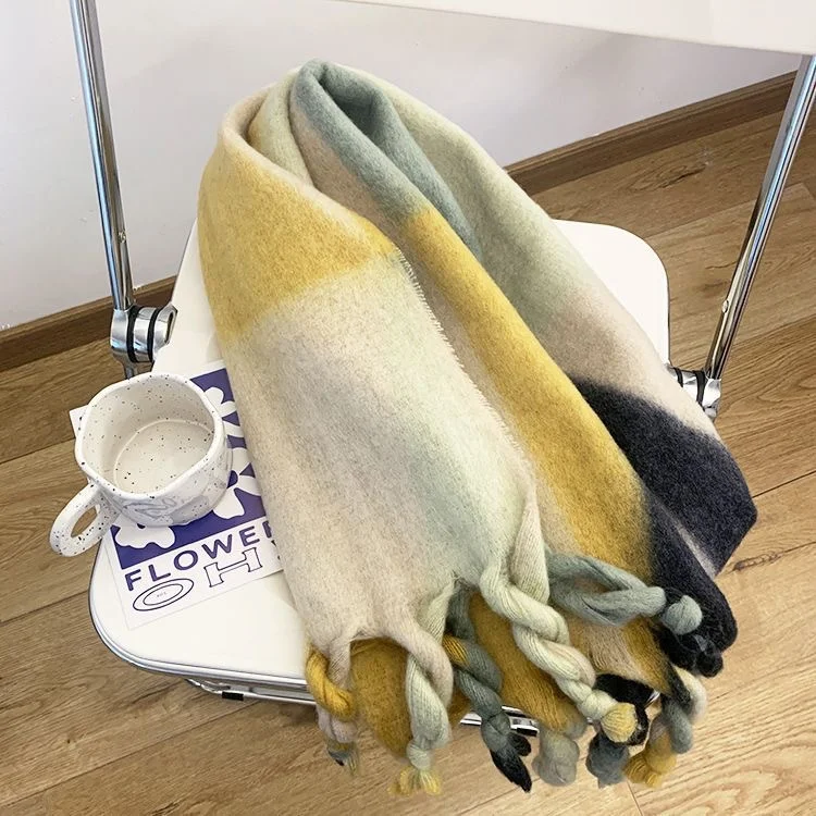 Cheap Cashmere Scarf Christmas Scarves Star Pattern Winter Knitting Scarf Men