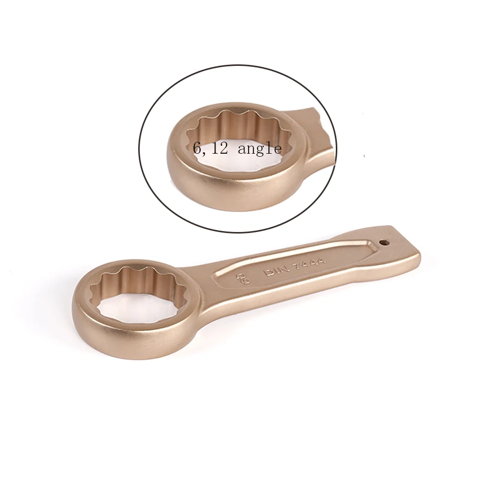 
Factory Supply Non Sparking Tools Aluminum Bronze Alloy 90mm Slogging Ring Spanner 