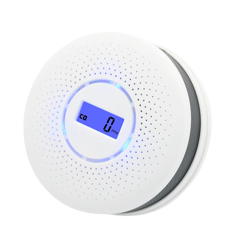 Home security  2 in 1 LED Digital Smoke Detector Fire Alarm/CO Carbon Monoxide Gas Sensors with CE,EN approval