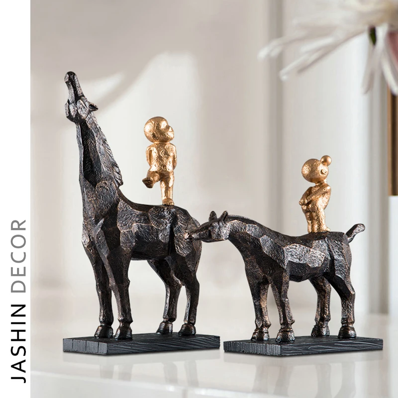 Abstract character ornaments home accessories light luxury resin furnishings decorative artworks